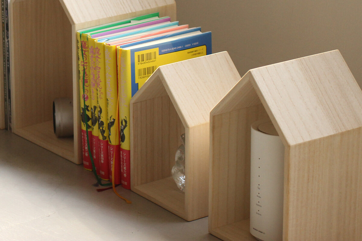 増田桐箱店 ブックハウスネスト ミニ ブックエンド 木製 ブック
