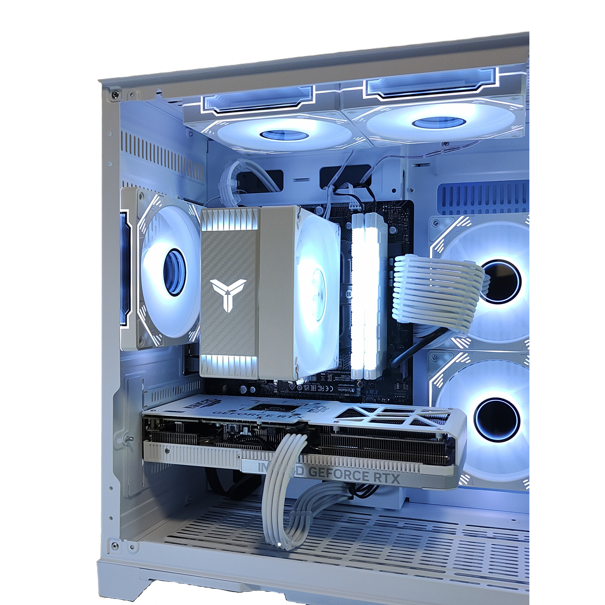 AMD Ryzen7 5700x ／ RTX5060ti 16GB ガラス2面コンパクト ゲーミング