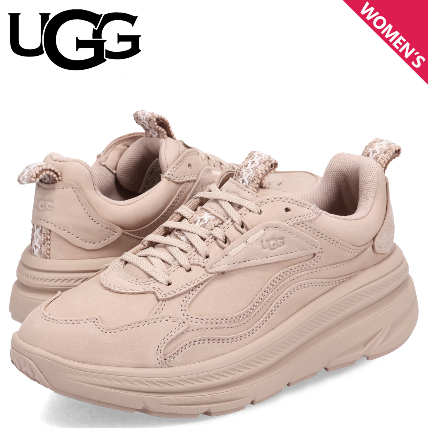 UGG（アグ） スニーカー レディース 厚底 CA1 ベージュ 1136845