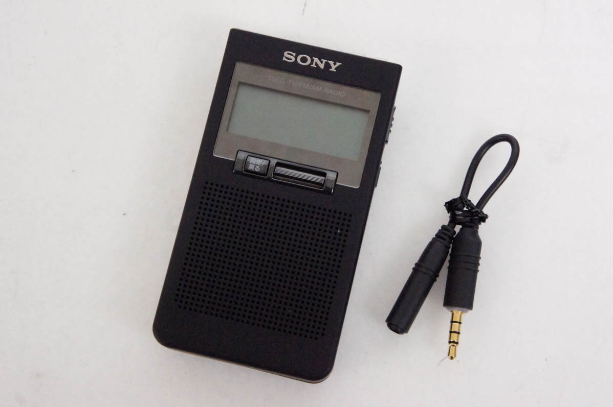中古 SONYソニー ポケットラジオ XDR-63TV ワンセグTV音声受信
