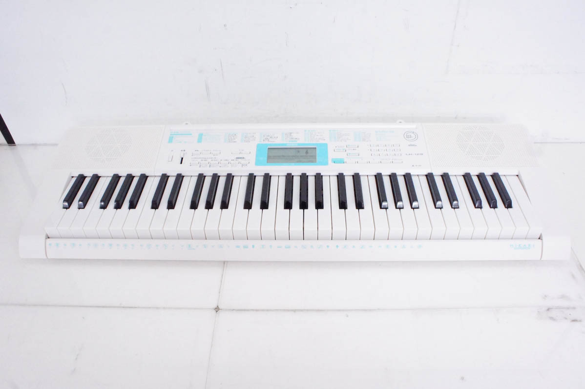 中古 CASIOカシオ 光ナビゲーションキーボード LK-128 電子キーボード