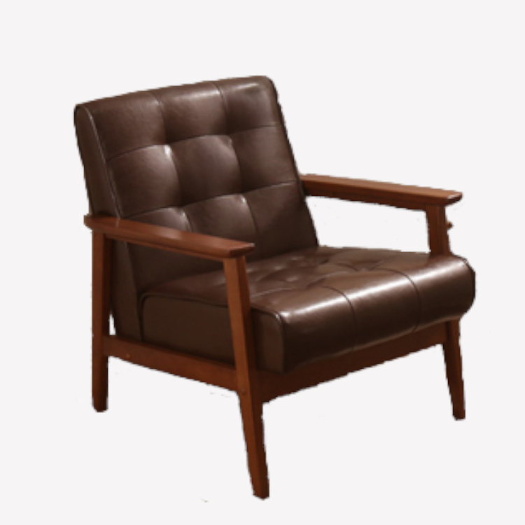 ソファー 一人掛け レザー調 レトロ ヴィンテージ風 おしゃれ