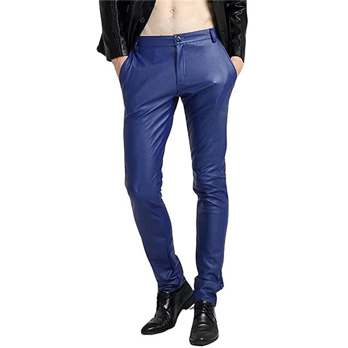 レザーパンツ メンズ スキニーパンツ 革パンツ ライダースパンツ
