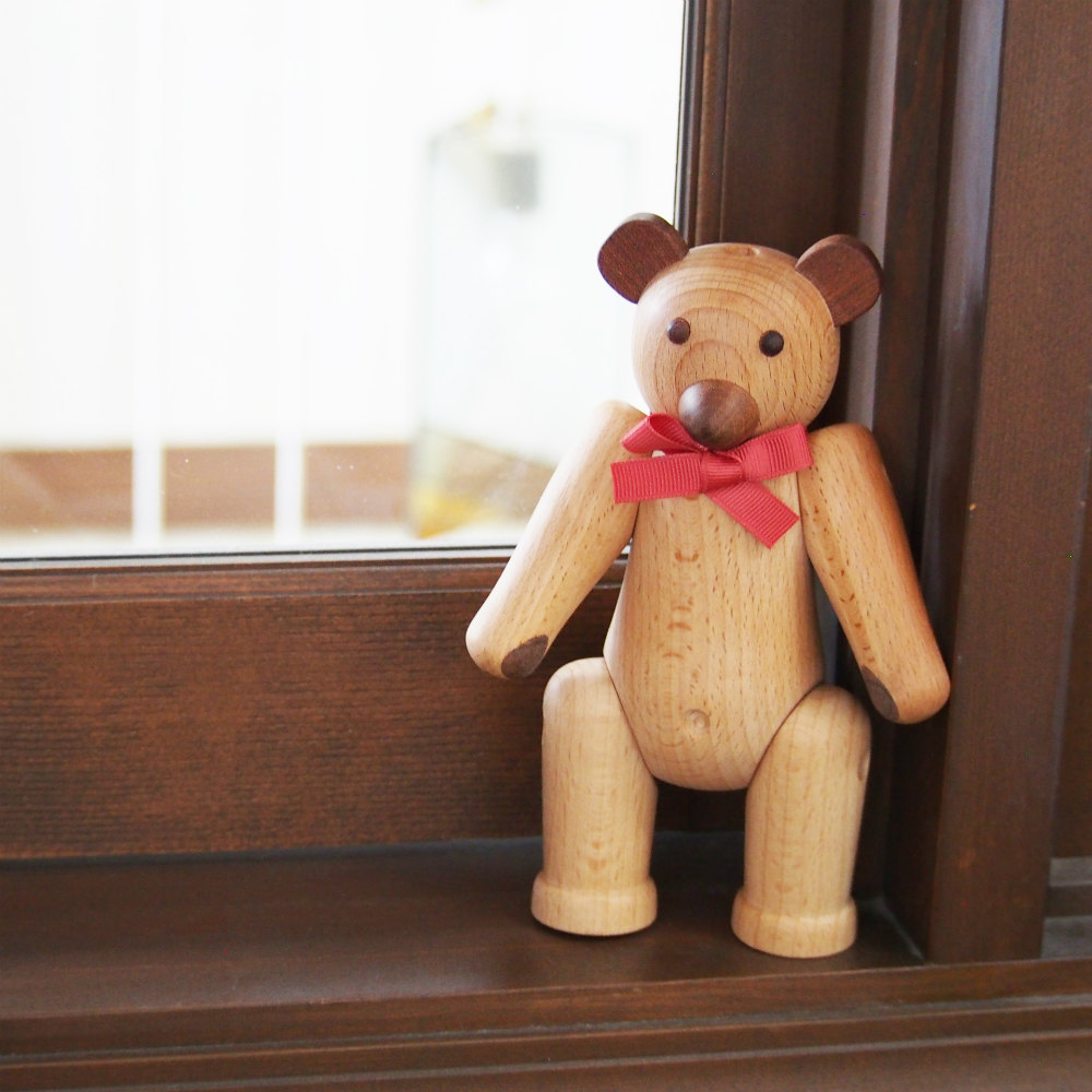Soopsori（スプソリ） ウッドベア 木のおもちゃ くまちゃん 人形 名