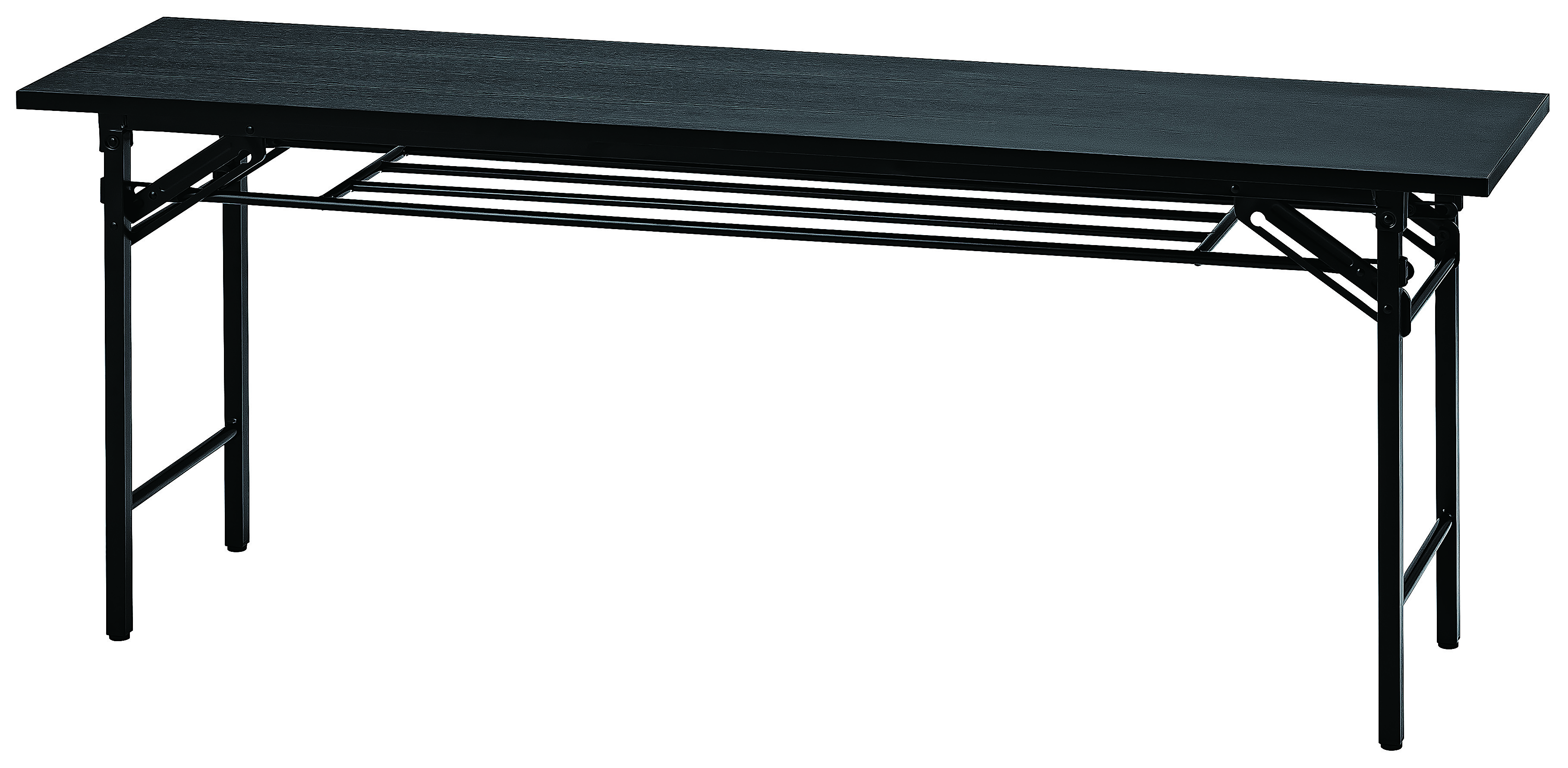 会議用テーブル 折りたたみ 1800 450 700 棚付き 6色 折りたたみ