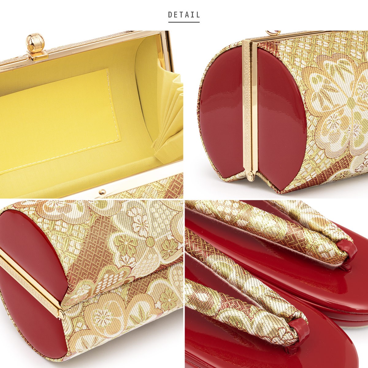 SOUBIEN（創美苑） 草履バッグセット 成人式 草履 バッグ 振袖 赤