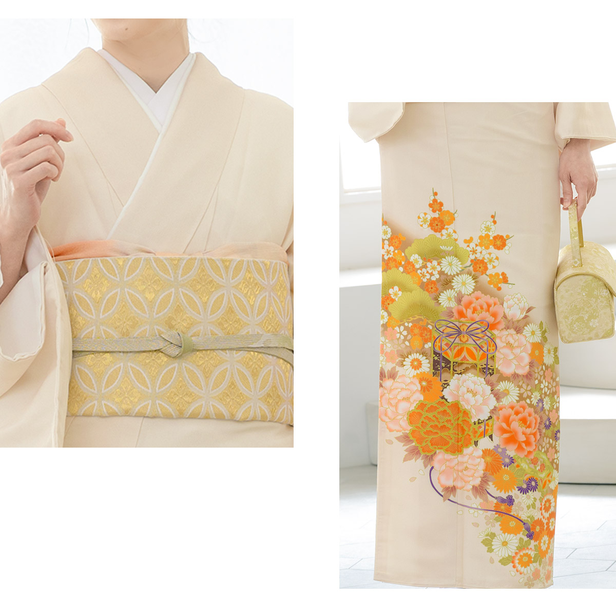 SOUBIEN（創美苑） 色留袖 レンタル フルセット 結婚式 着物 白