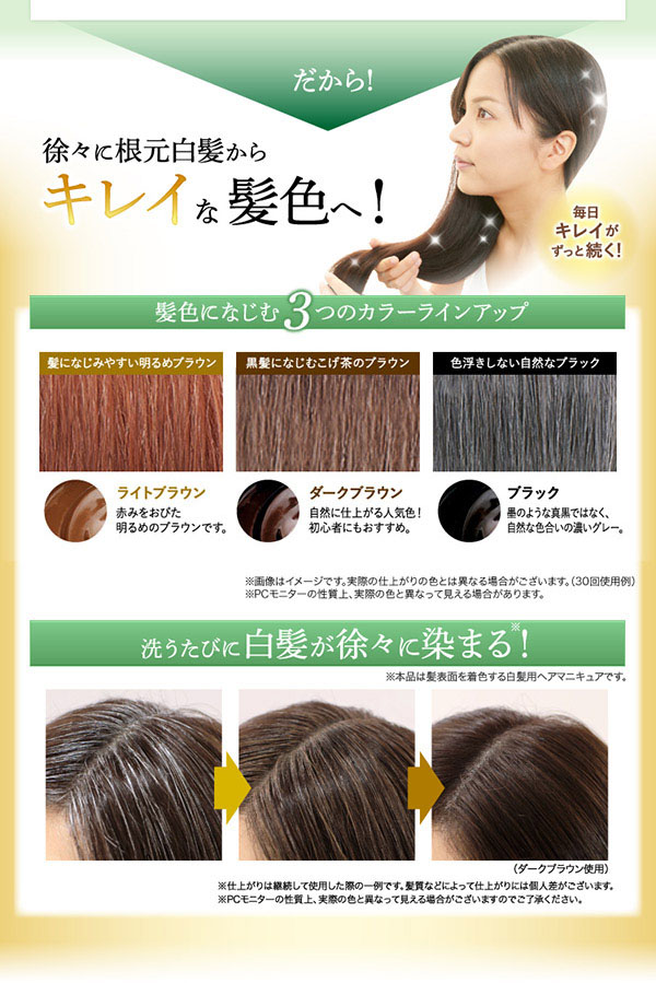 利尻昆布 カラーシャンプーダークブラウン 180g4本セット 利尻昆布