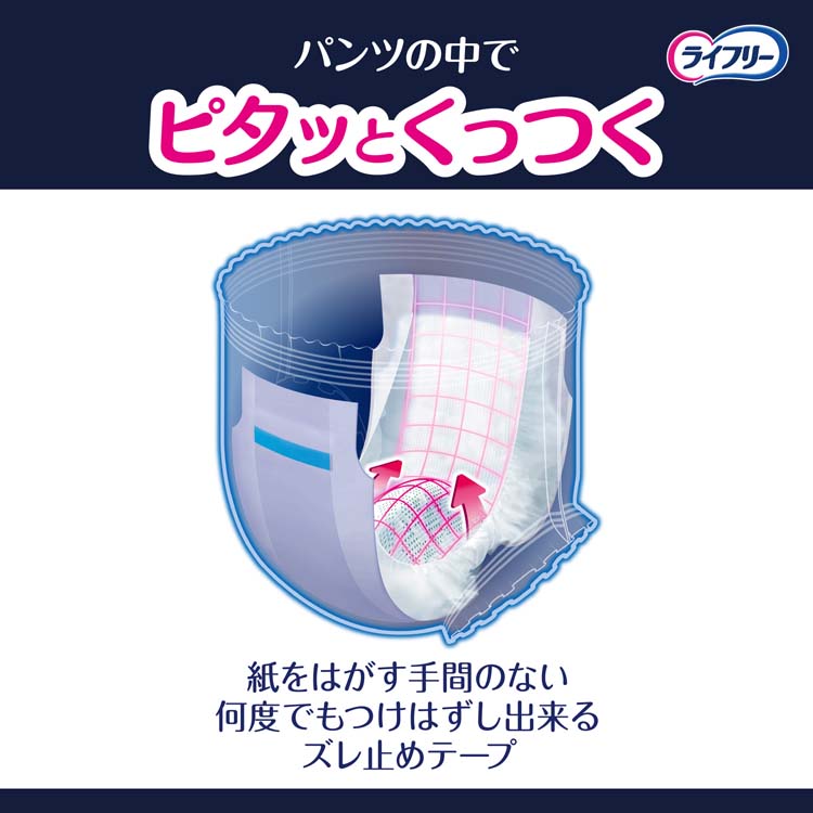 ライフリー ズレずに安心 紙パンツ用パッド 超熟睡 6回分 20枚入 9