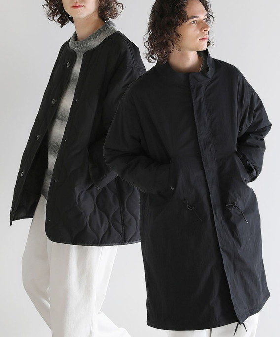 Revo. モッズコート アウター メンズ 2点セット 3WAY キルティング