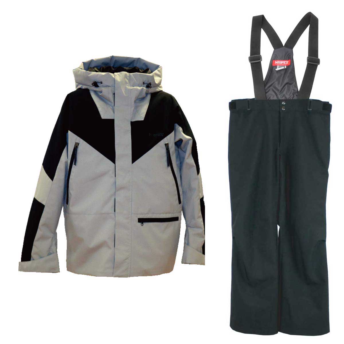 メンズ レディース スキースーツ スキーウェア 上下セット 耐水圧