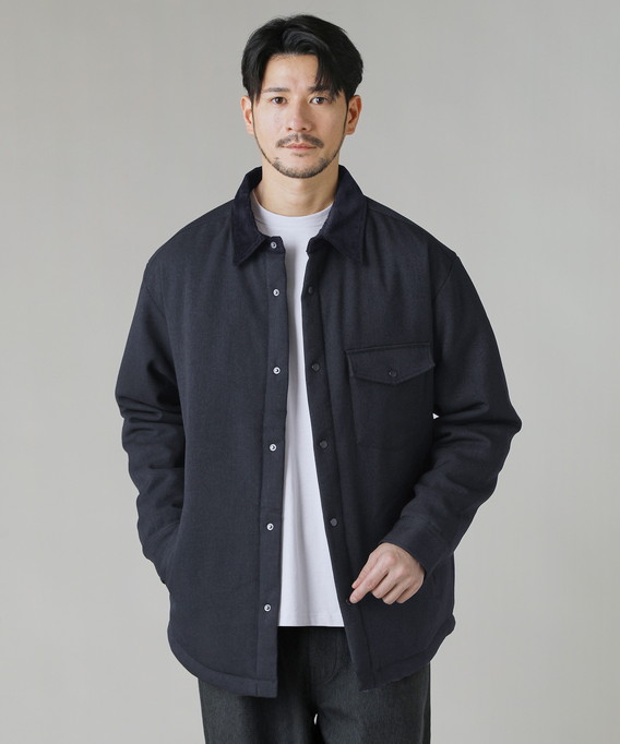 中綿ジャケット シャツジャケット ジャケット メンズ 秋 冬