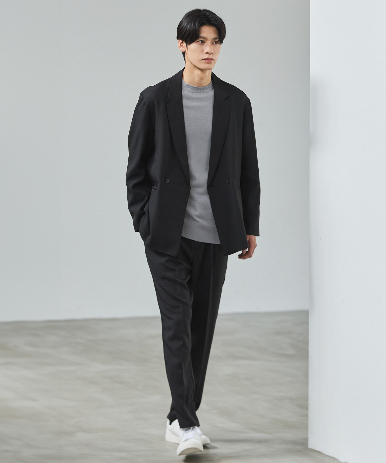 ESSENTIALS WARDROBE 【3点セット】 セットアップ ノーカラー