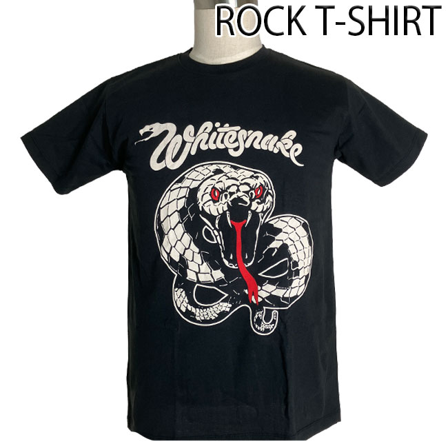 ロックTシャツ バンドTシャツ パンク Whitesnake ホワイトスネイク 蛇