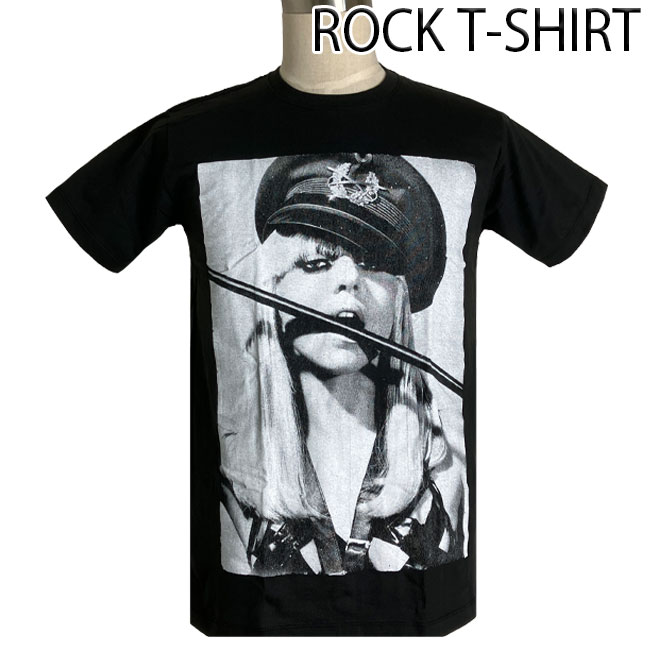 ロックTシャツ バンドTシャツ パンク Lady Gaga レディー ガガ 婦警 M