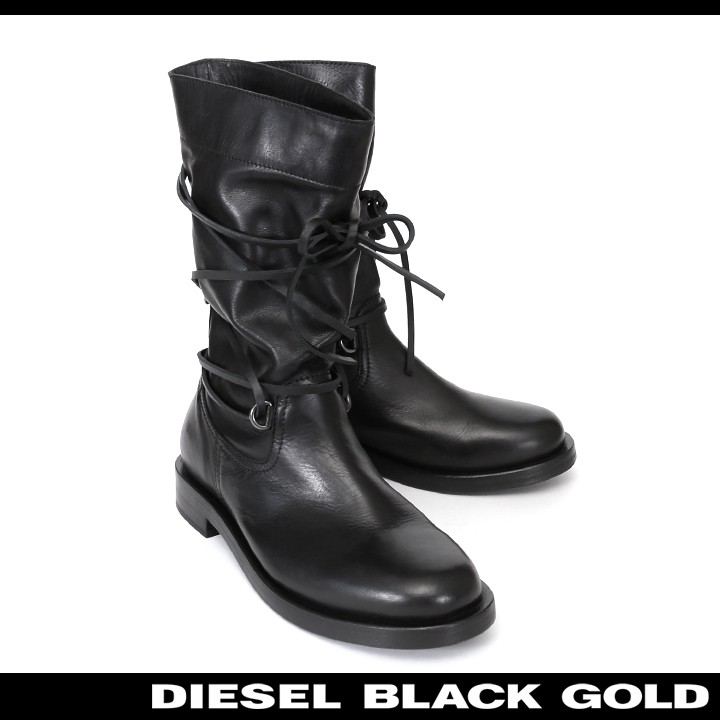 DIESEL BLACK GOLD ディーゼルブラックゴールド レザーブーツ 靴