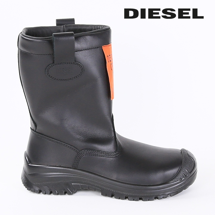 DIESEL（ディーゼル） レザーエンジニアブーツ 安全靴 メンズ 牛革 本