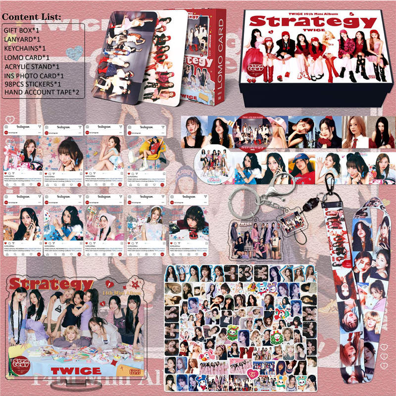 TWICEグッズ ギフトボックス フォトカード トゥワイス テープ セット