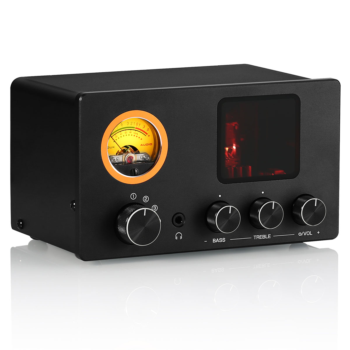 Nobsound Vacuum Tube Preamp VU - Meter: 4系統オーディオ切替分配器