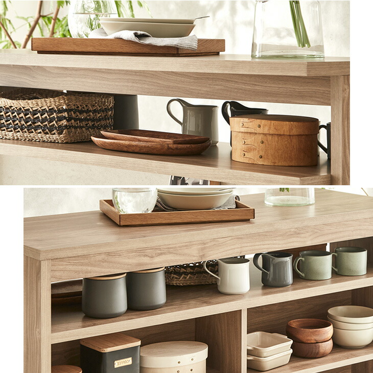 27日超お得 キッチンカウンター 幅115 間仕切り 完成品 バーカウンター