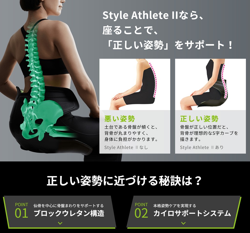 style athlete2 姿勢サポートシート スタイルアスリート 楽天市場