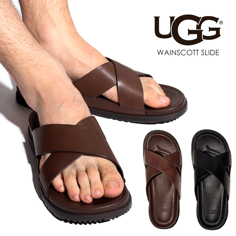UGG（アグ） サンダル メンズ 夏 ブランド レザー コンフォート