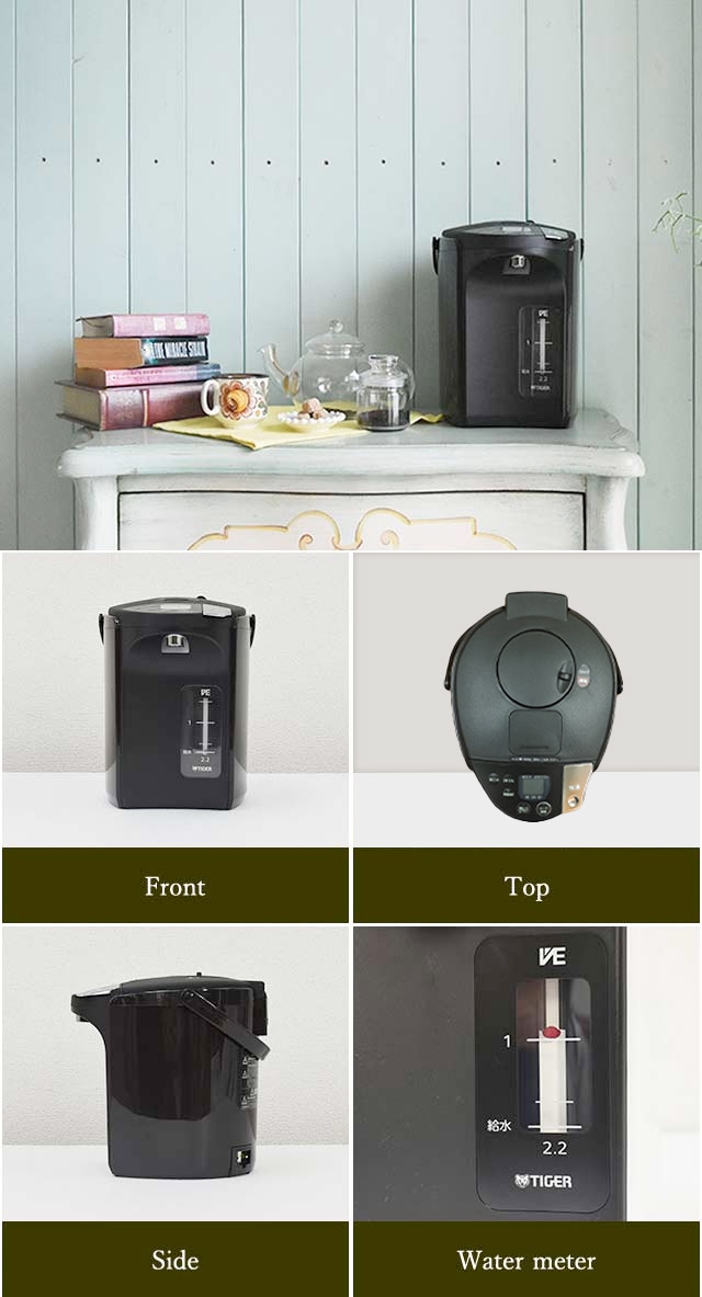 とく子さん 爆買 電気ポット 3リットル タイガー 小型 蒸気レス 湯沸し