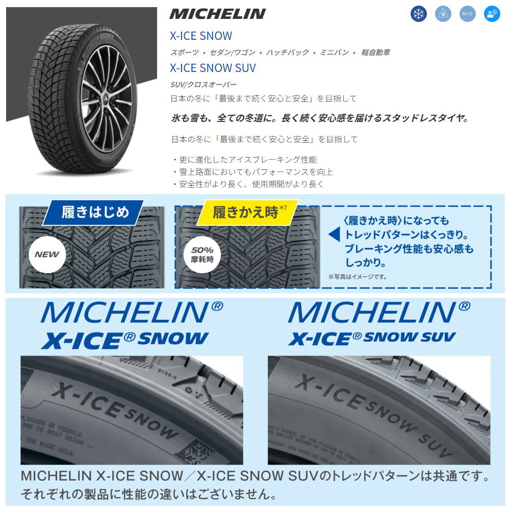 ミシュラン（MICHELIN） RAV4 ハリアー 235/55R18 104T XL X-ICE SNOW