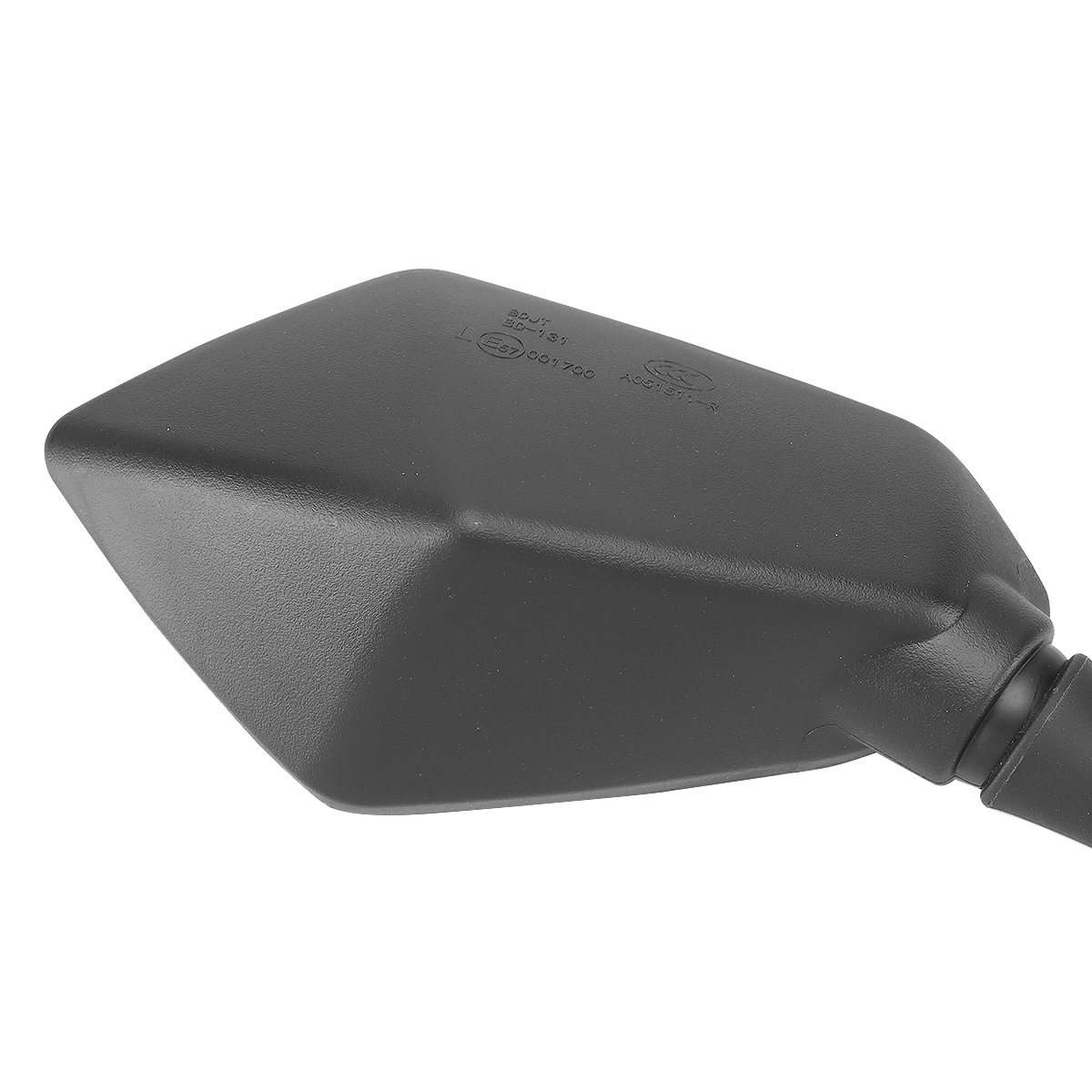 バイク ミラー 左右セット 10mm 正ネジ ポリゴンタイプ オフロード