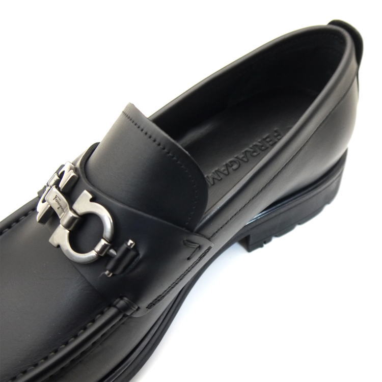 FERRAGAMO（フェラガモ） シューズ ビジネス DAVID ブラック EEE 24.5
