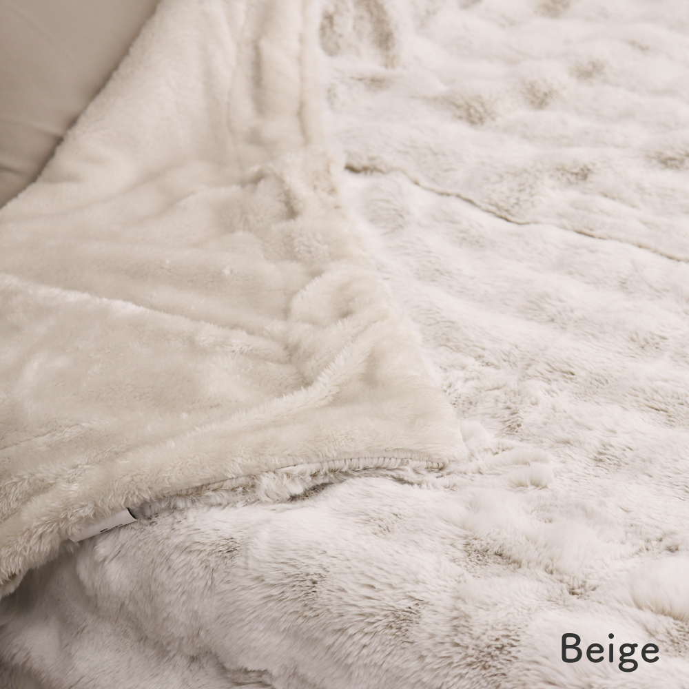 二枚合わせプレミアムタッチ毛布 シングルサイズ 約140×200cm