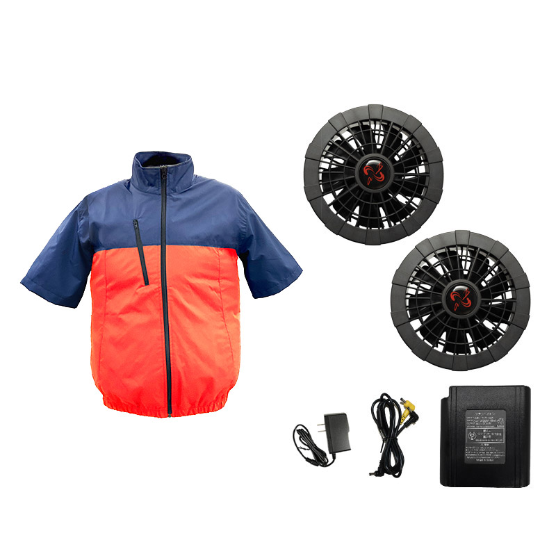 空調ウェア 空調作業服 2025 半袖 フルセット サイドファン 最強