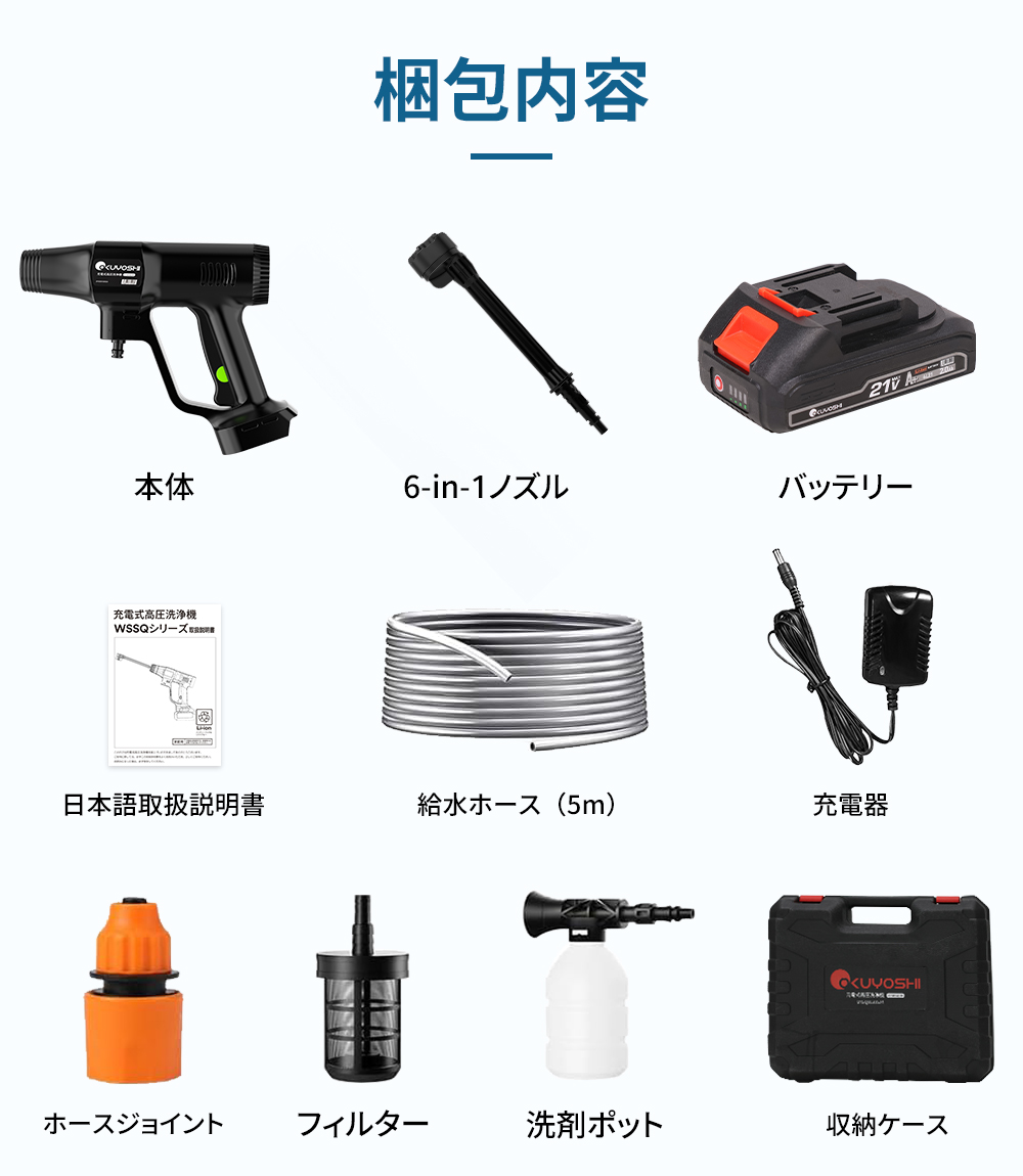 在庫一掃！最低7680円】【あす楽】高圧洗浄機 コードレス 高圧洗浄機