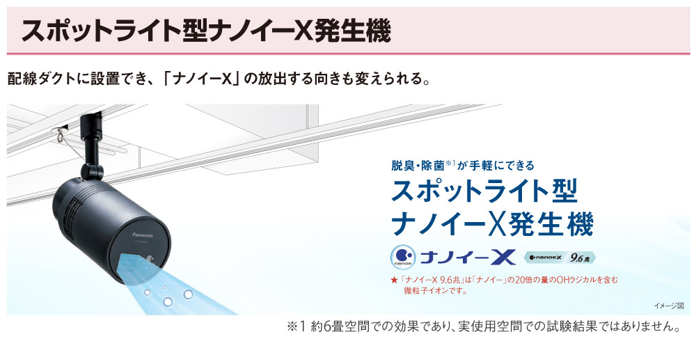 Panasonic（パナソニック） スポットライト型ナノイーX発生機 （白