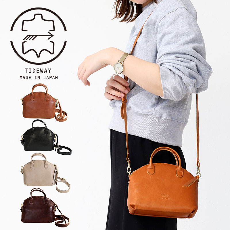 TIDEWAY（タイドウェイ） ボストン ショルダーバッグ LIGHT LEATHER