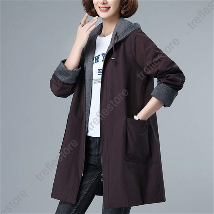 トレンチコート レディース マウンテンパーカー フード付き ジャケット