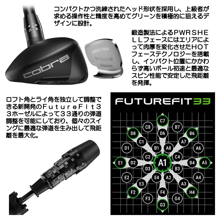 COBRA（コブラ） 2025 KING TEC ハイブリッド ユーティリティ LIN-Q