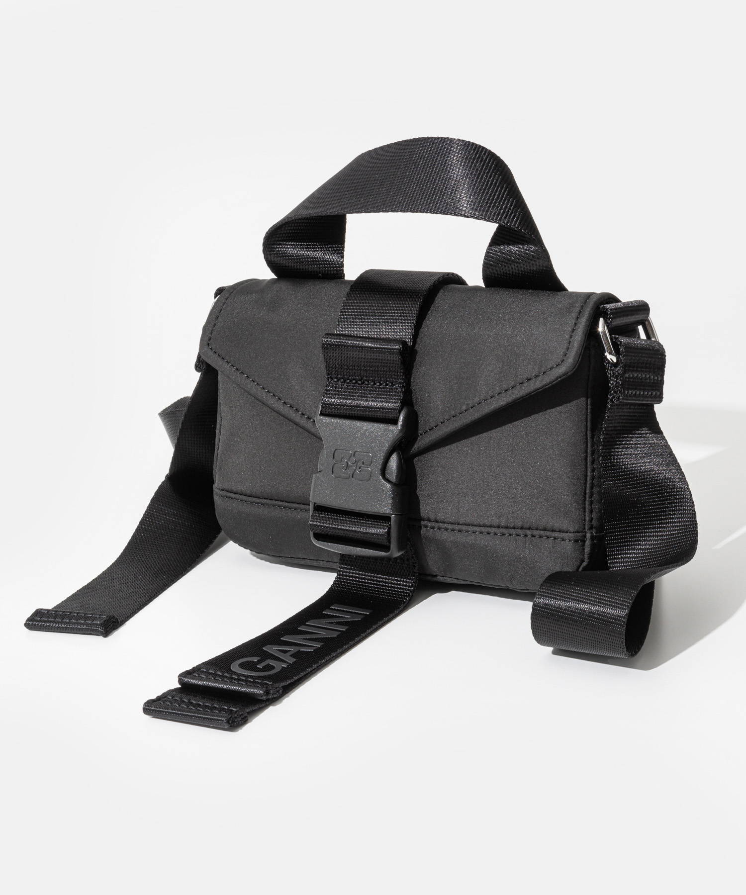 GANNI（ガニー） GANNI RECYCLED TECH MINI SATCHEL A5228 5488 99