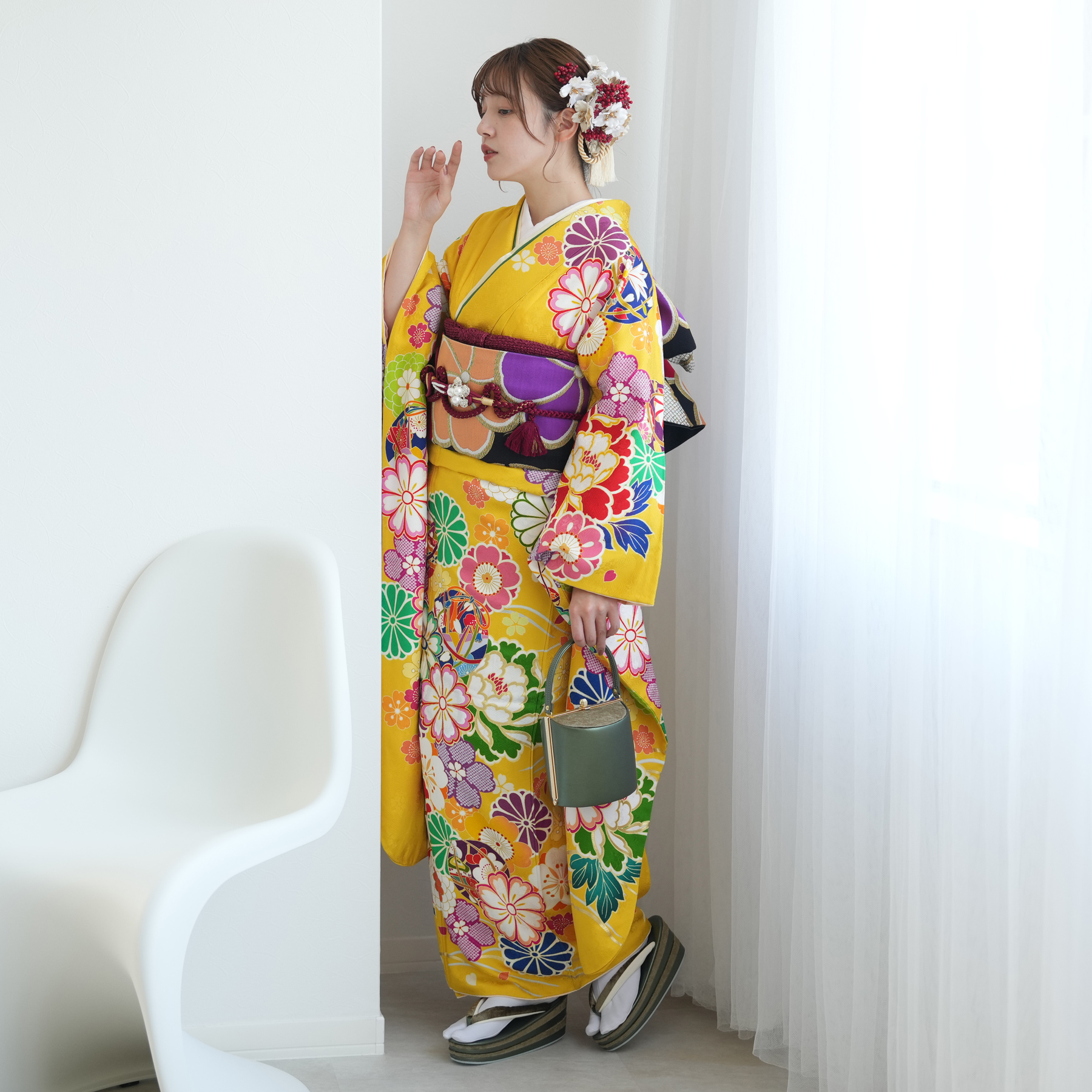 振袖 レンタル 成人式 21点セット レトロ 古典 結婚式 結納 前撮り