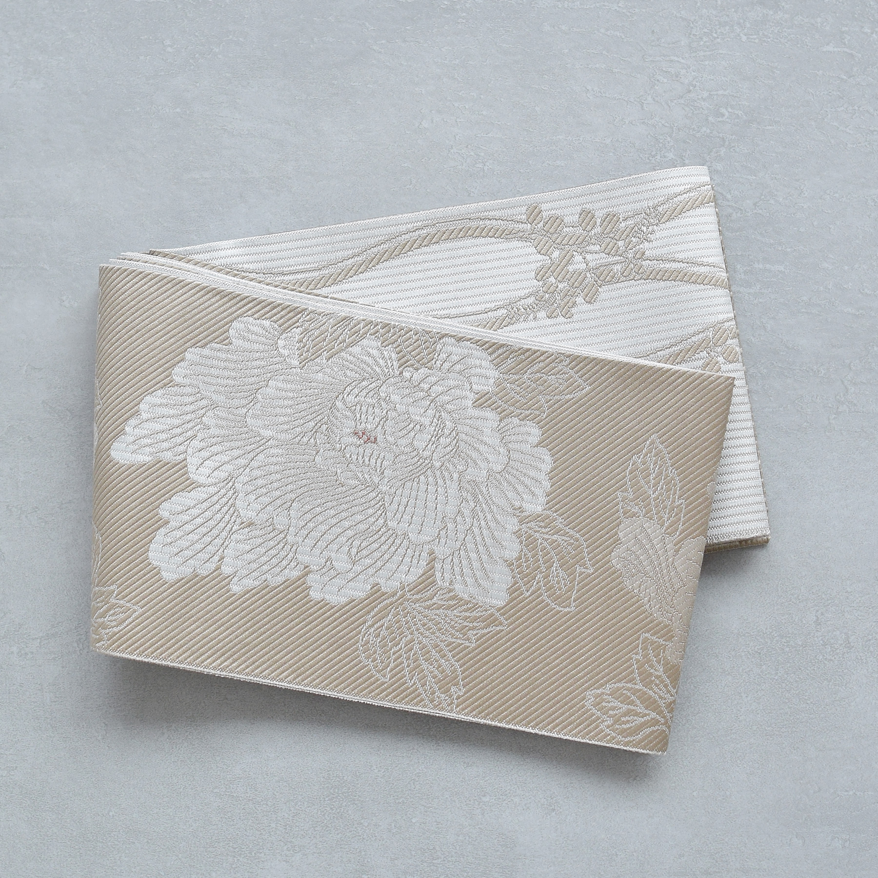 utatane 帯 小袋帯 正絹 半幅帯 博多織 長尺 リバーシブル 牡丹