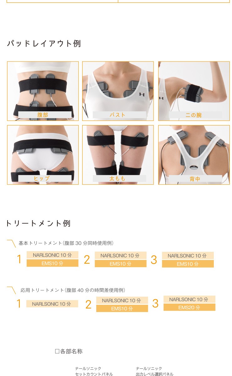 ナールピースリム ムーヴ』ダイエット 器具 マシーン EMS 超音波