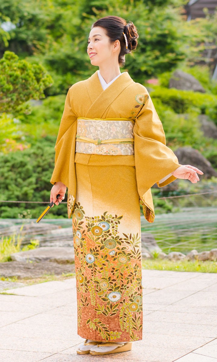 nico212さま専用】訪問着 辻が花 唐織 薄秘色 入学式 卒業式 訪問着