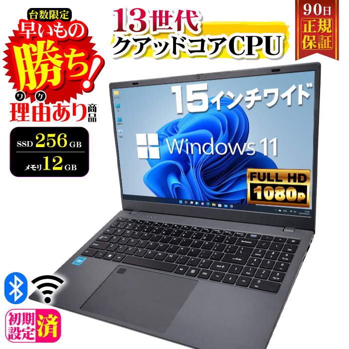 PASOUL ノートパソコン 第13世代 Intel N95 テンキー 15型 訳あり