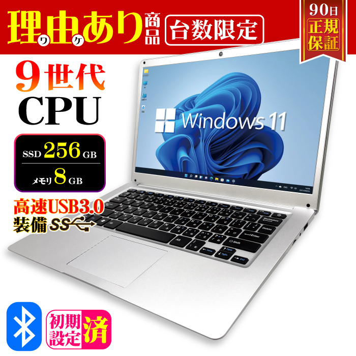 PASOUL ノートパソコン 訳ありパソコン 9世代 CPU N4020 14型 8GB SSD