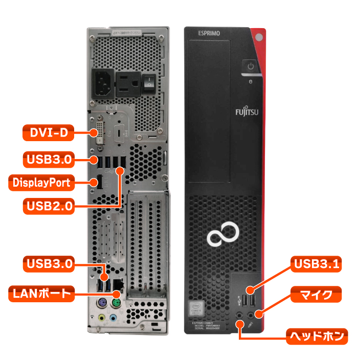 富士通（FUJITSU） 今日も当日発送 デスクトップ PC パソコン 8世代