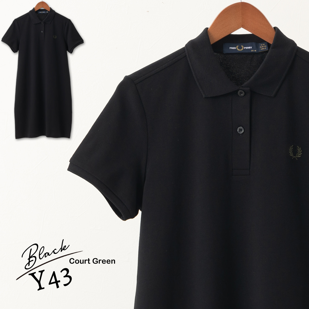 FRED PERRY（フレッドペリー） レディース ポロシャツ ワンピース 半袖