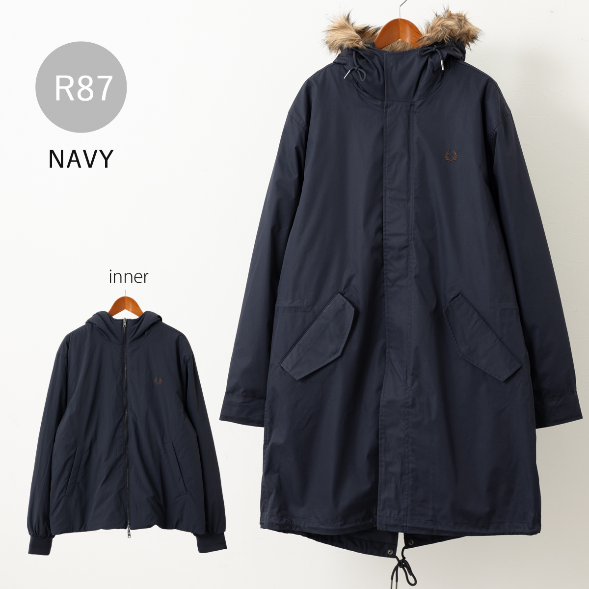 FRED PERRY（フレッドペリー） モッズコート フィッシュテールパーカー