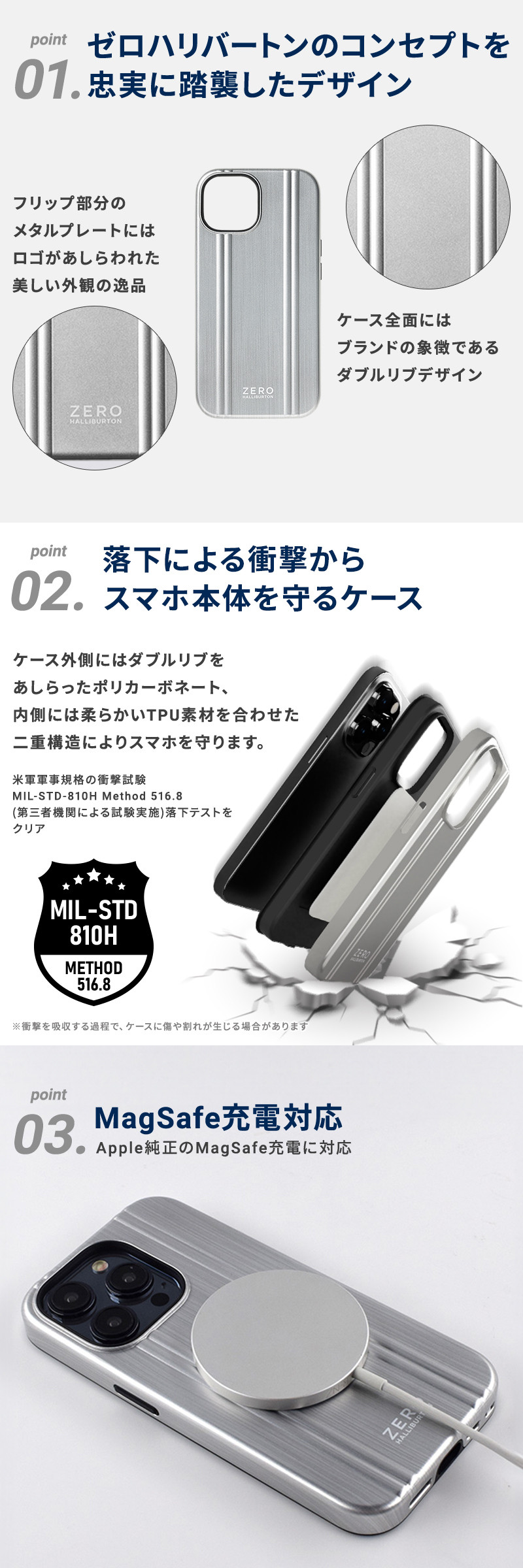 ZERO HALLIBURTON（ゼロハリバートン） 【メール便送料無料】iPhone