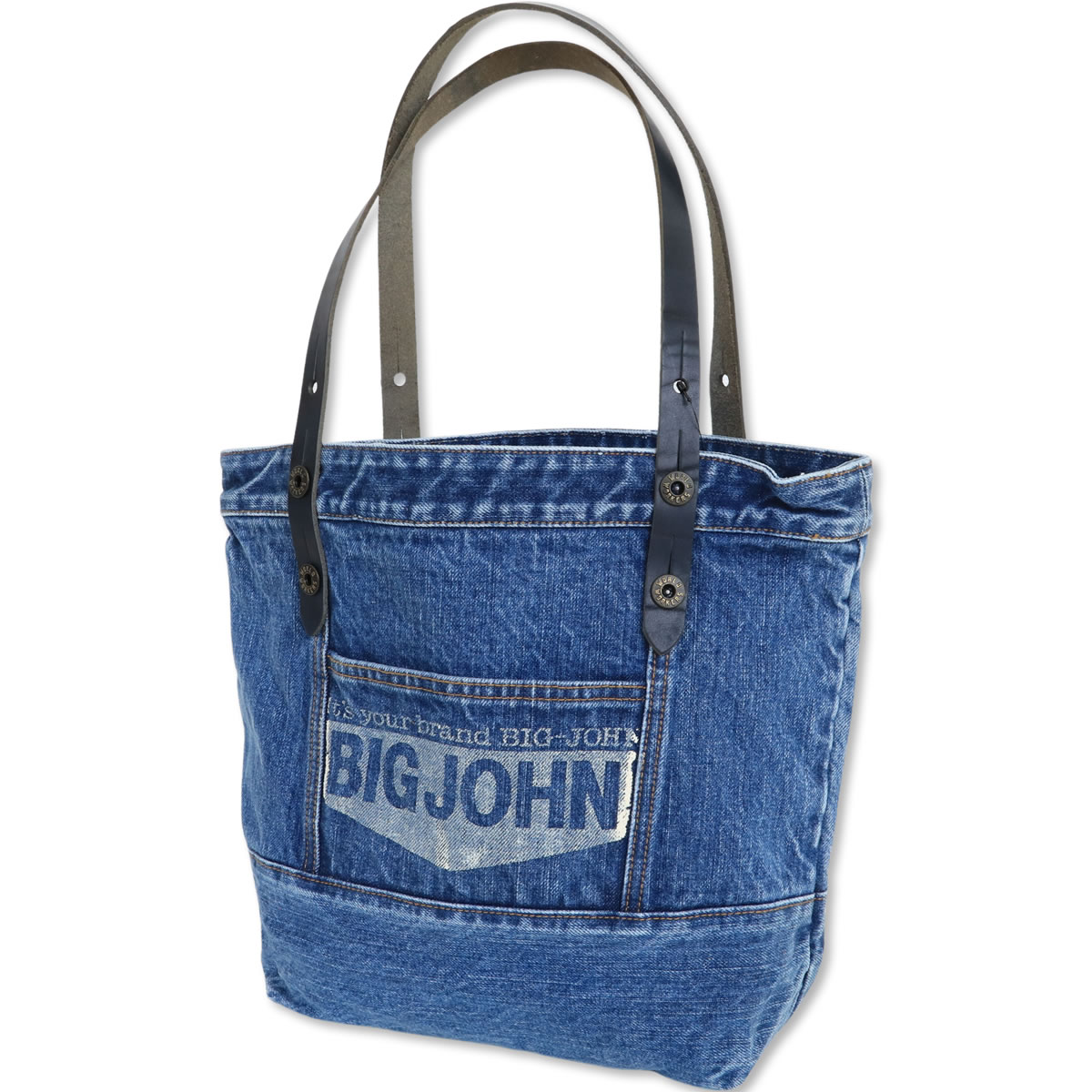 Big John（ビッグジョン） デニムトートバッグ カバン 本革ハンドル