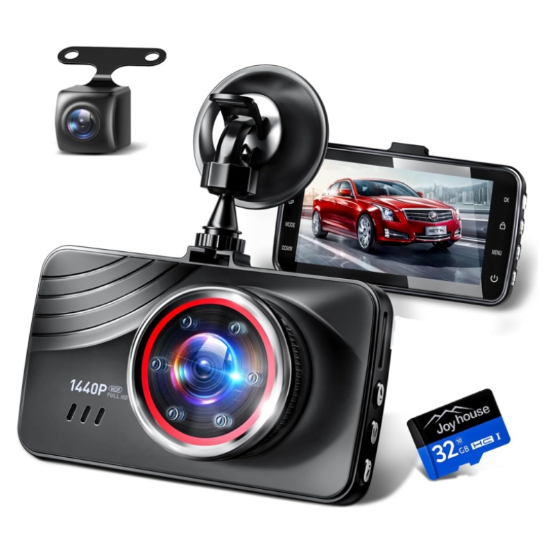 Joyhouse ドライブレコーダー 前後 2カメラ 360度 1440P FHD超高解像度